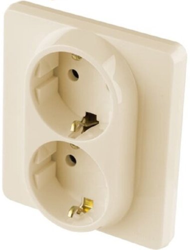 Розетка с заземлением без рамки Legrand Inspiria 1-м. 2 мод. слоновая кость фото Розетка с заземлением без рамки Legrand Inspiria 1-м. 2 мод. слоновая кость картинка